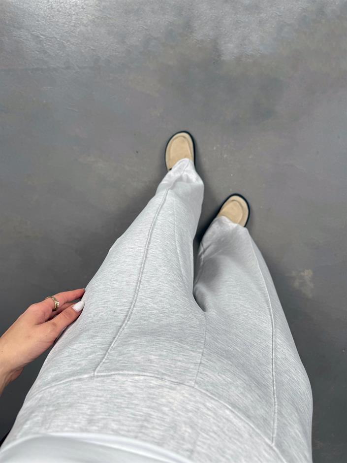 Gri Çımalı Premium Modal Pantolon Gaus0006