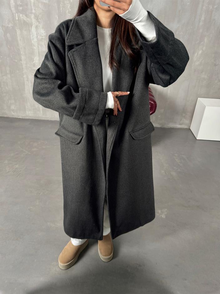 Diwi Antrasit Astarlı Premium Kaban