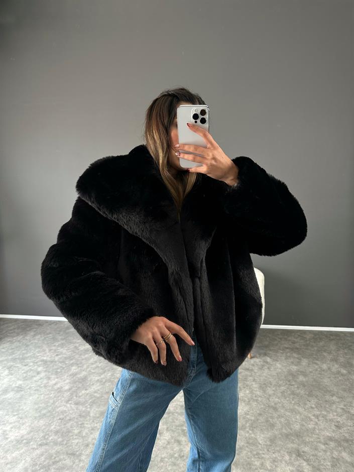 Tiera Siyah Premium Kürk 