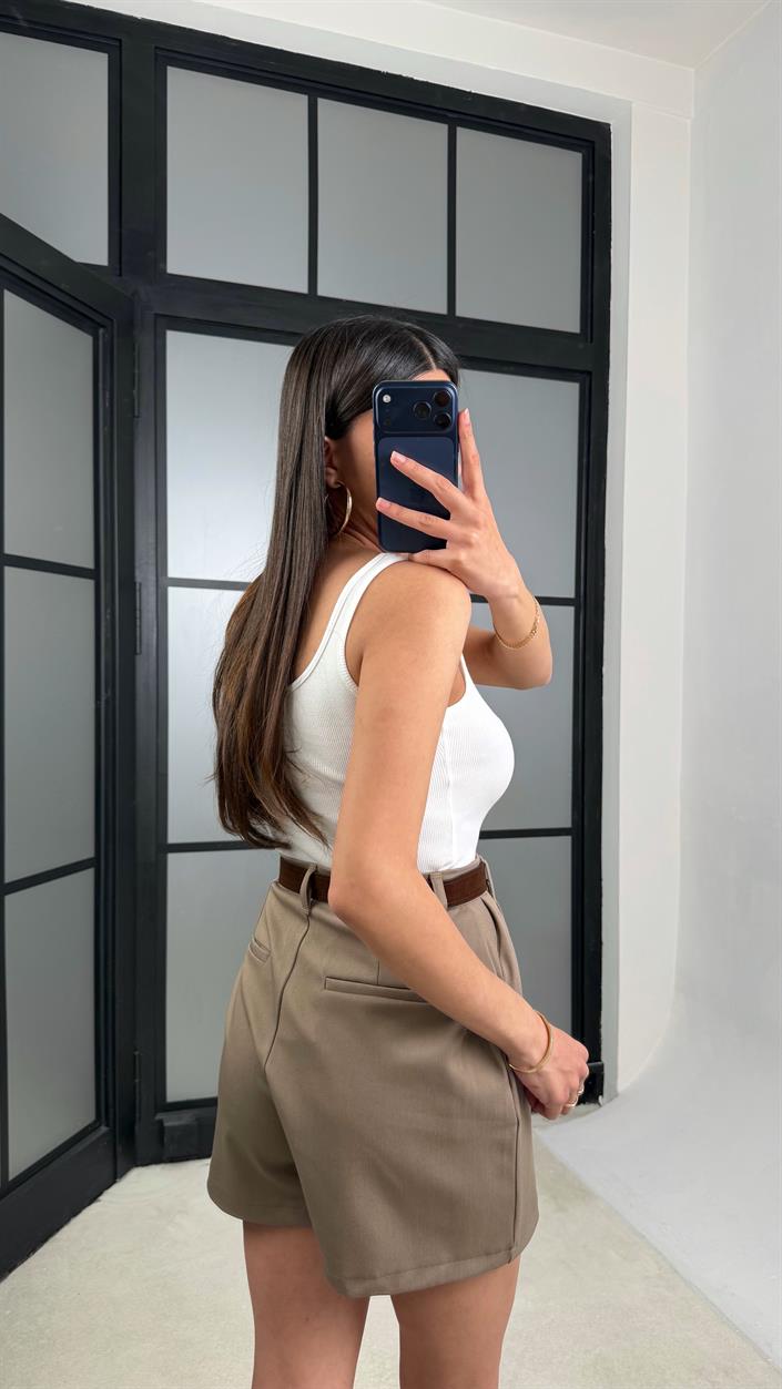 Vizon Kemerli Şort GAUS-01392