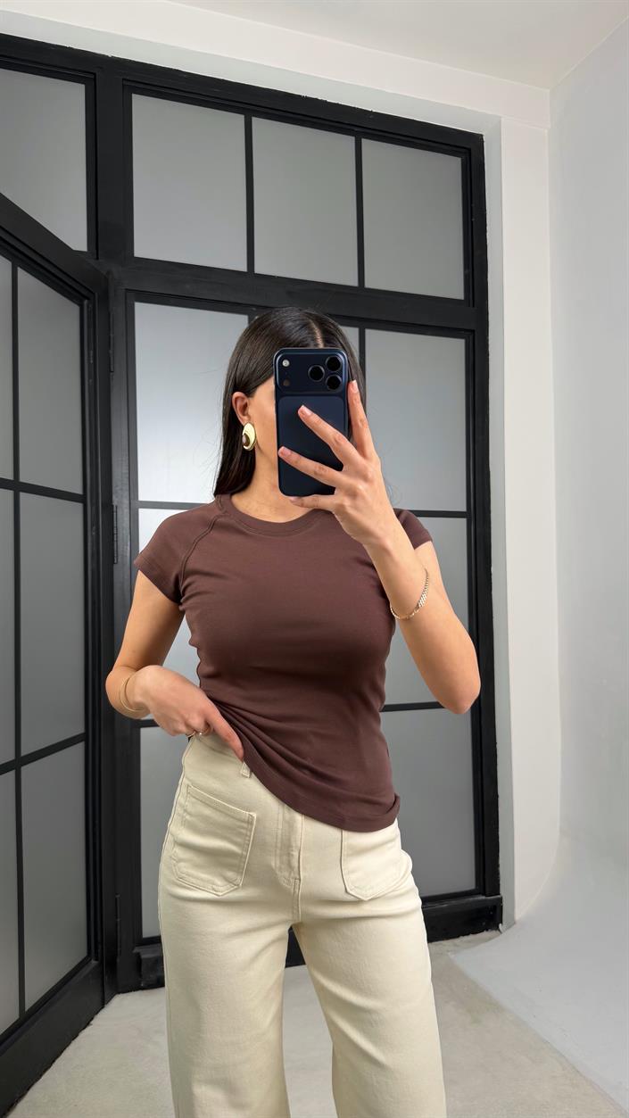 Kahve MD Muadil Basic Bluz GAUS-01351