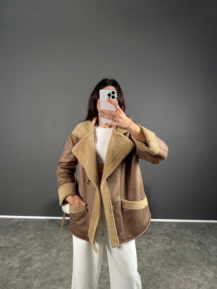 Royal Vizon İçi Kürklü Mont 