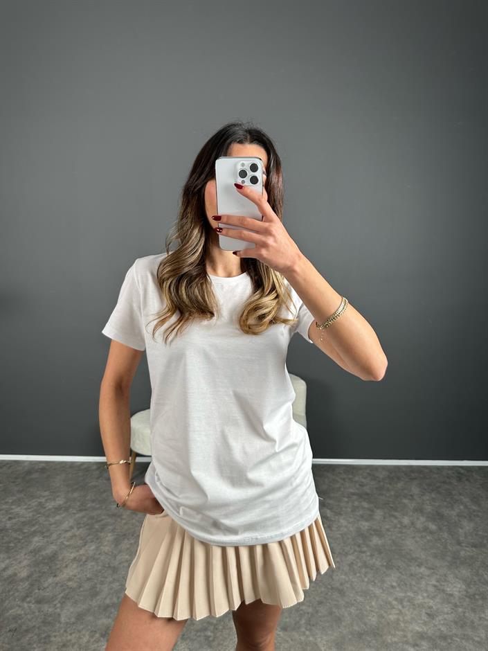 Beyaz Basic Tshirt 