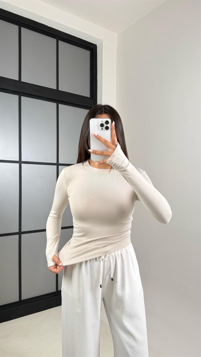 Vizon OYS Muadil Parmak Geçirmeli Basic Bluz GAUS-00506