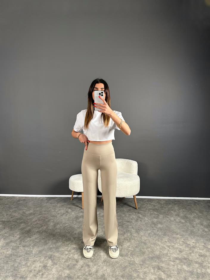 Oysh Baskılı Taş Fitilli Pantolon