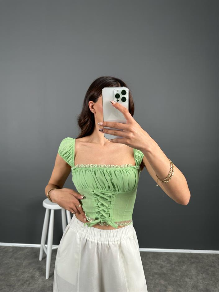 Mint Kuşgözü Bluz