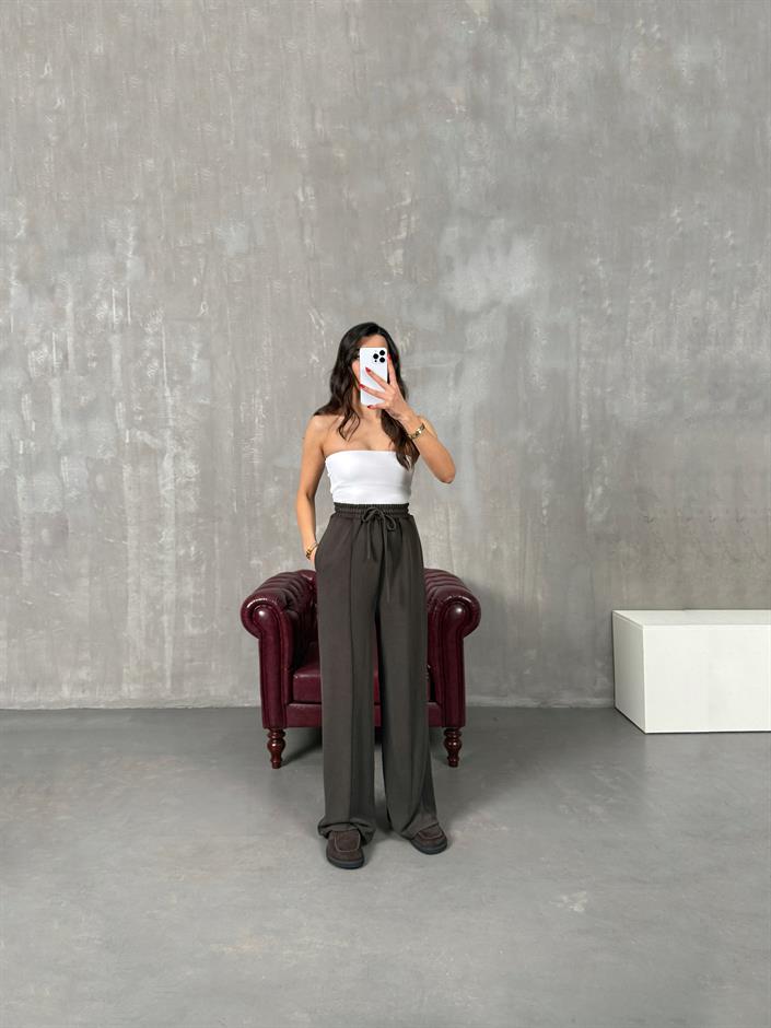 Vilde Acı Kahve Çımalı Yıkamalı Oys Muadil Pantolon