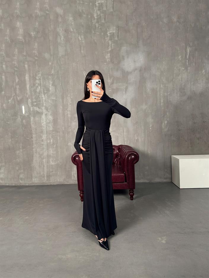 Bonita Siyah Bodysuit Etek Tasarım Takım