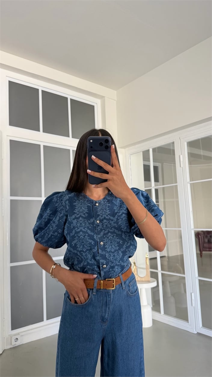 Mavi Balon Kol Denim Ceket GAUS-02039