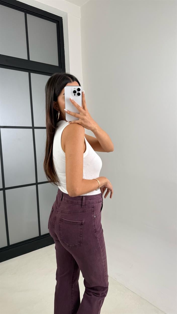 Mürdüm Eskitmeli Flare Jean GAUS-00480