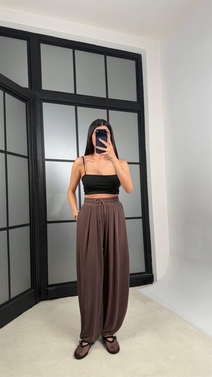 Kahve OYS Şalvar Pantolon GAUS-01309