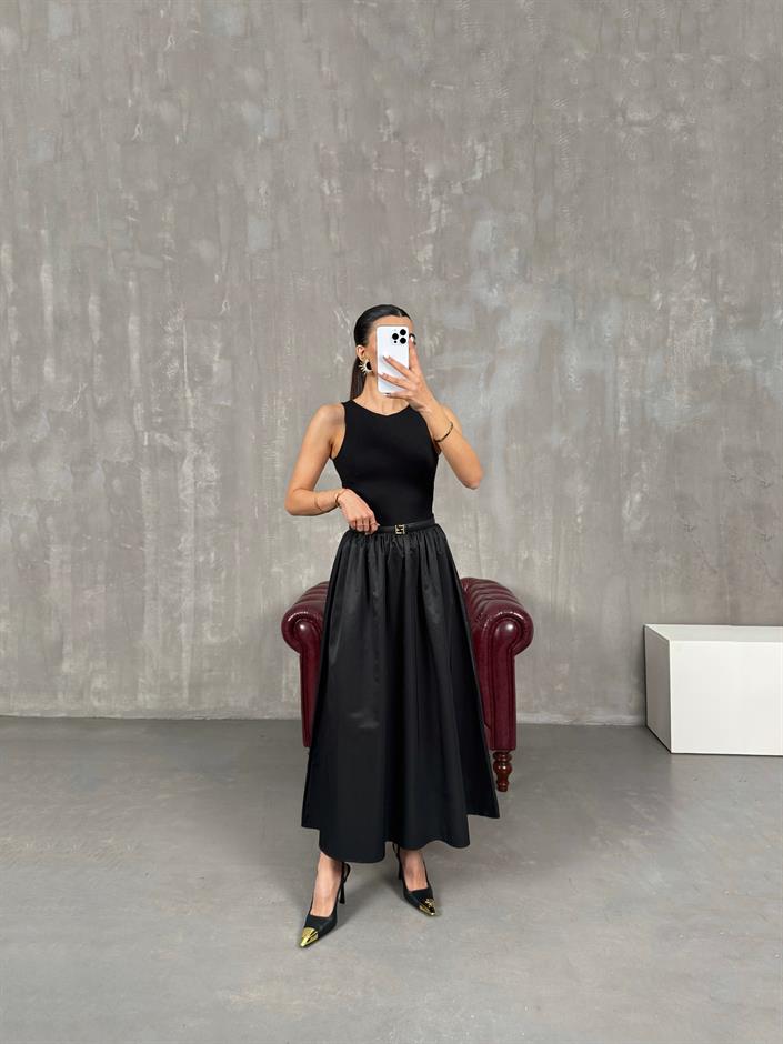 Nox Siyah Sıfır Kol Pinterest Elbise