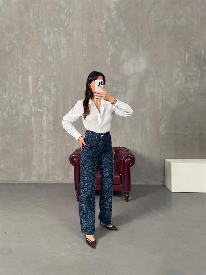 Moris Koyu Mavi ZR Model Straight Jean