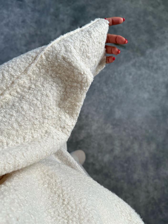 Kylie Ekru Teddy Buklet İkili Takım 