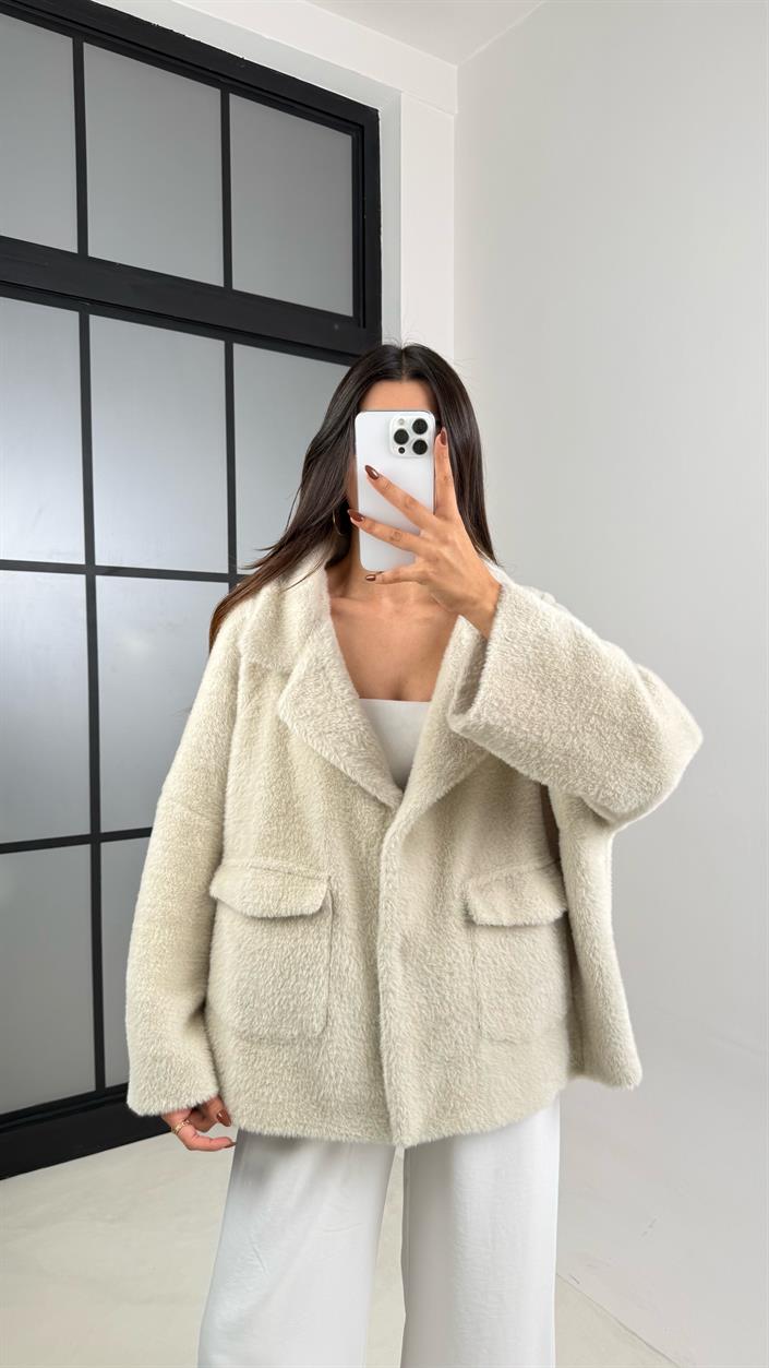 Taş Astarlı Cepli Kürk Ceket GAUS-00214