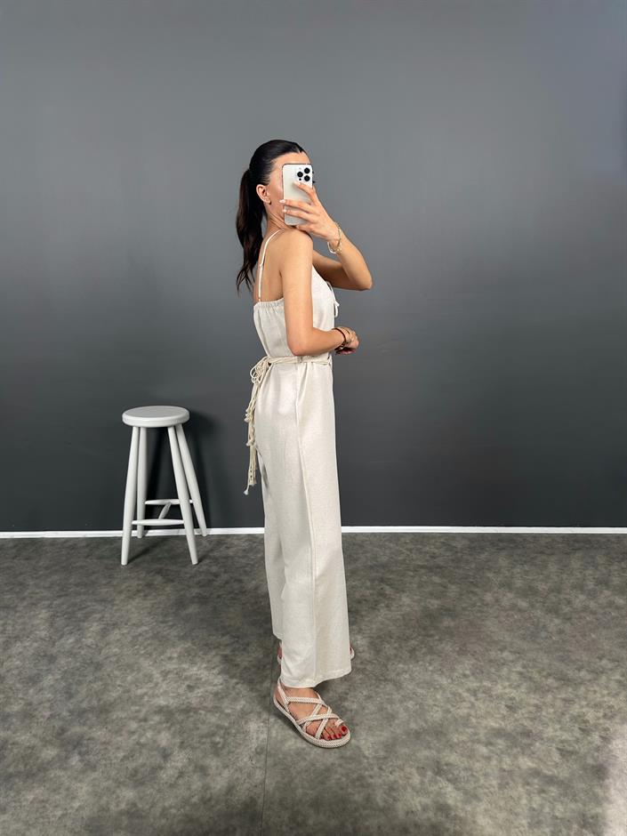 Gredel Keten Kemerli Tulum