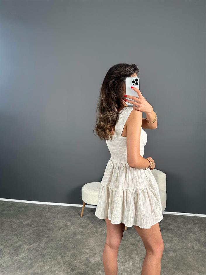 Gofre Mini Şortlu Elbise
