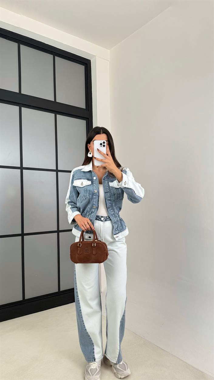 Mavi ZR Muadil Denim Karışımlı Takım GAUS-00198