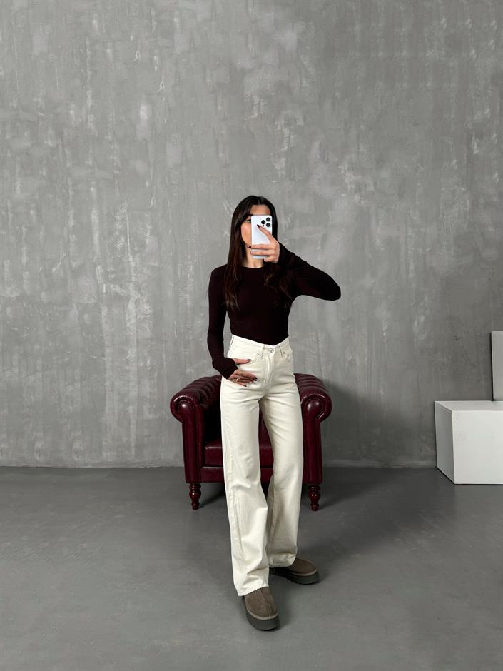 Revin Taş ZR Model Wide Leg Jean