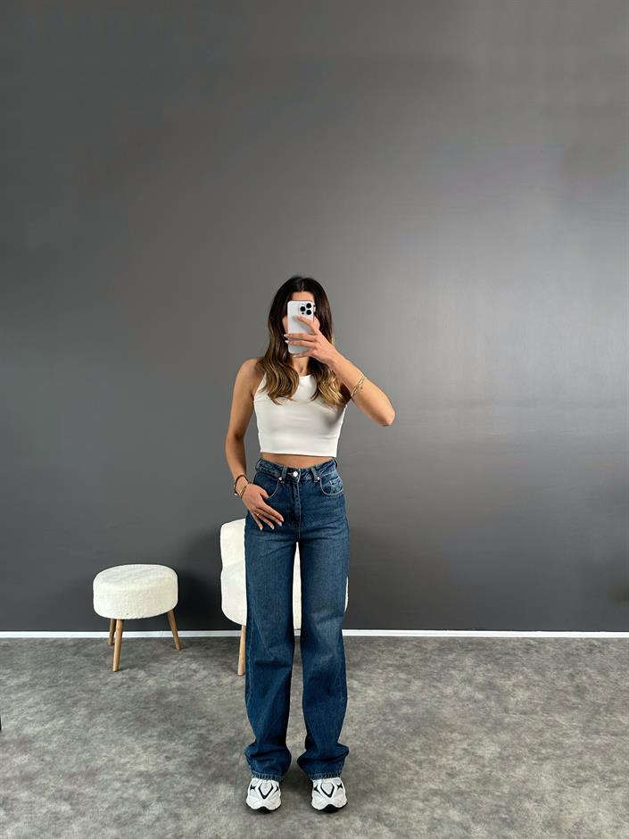 GR Dark Blue Wide Leg Jean