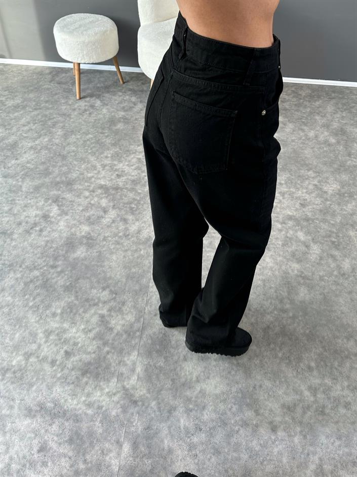 GR Siyah Wide Leg Jean