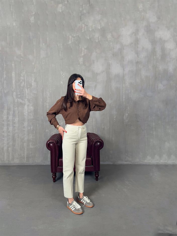 Rick Kemik ZR Kesik Paça Mom Jean