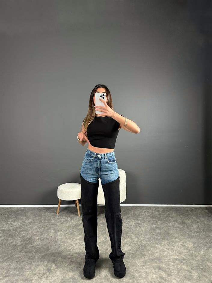 ZR Blok Renkli Tasarım Jean 