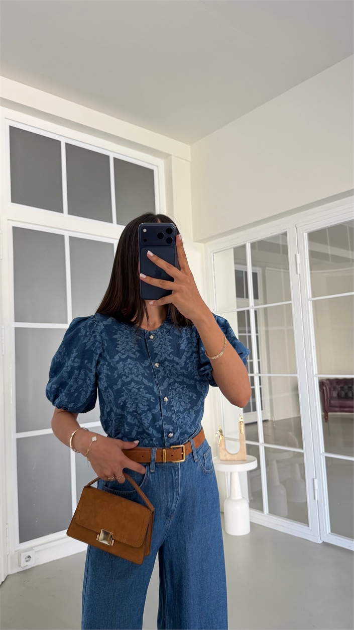 Mavi Balon Kol Denim Ceket GAUS-02039