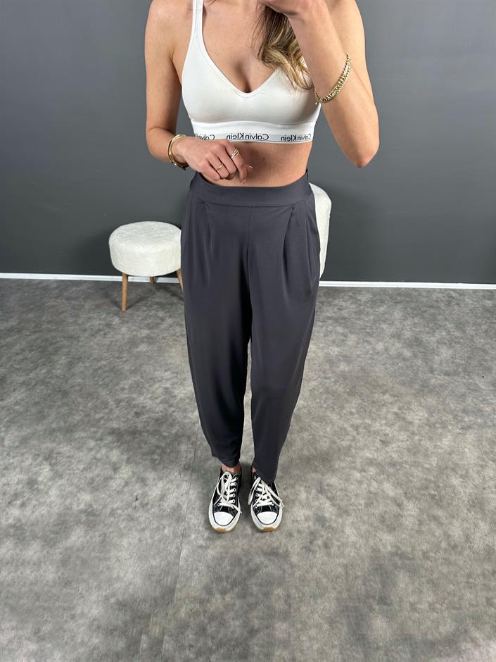 Tanya Füme Yazlık Modal Kumaş Harem Pantolon