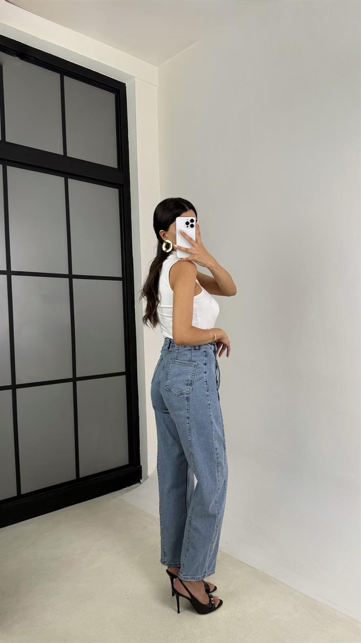 Mavi Cepli Balon Denim Pantolon GAUS-00108