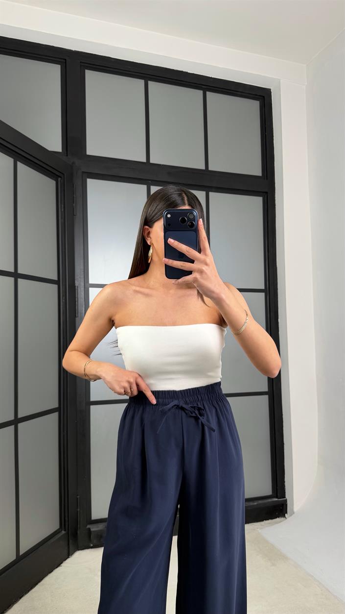 Ekru Straplez Basic Crop GAUS-01350