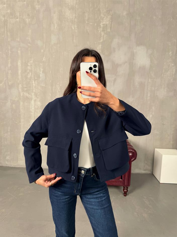 Beca Lacivert ZR Model Cepli Ceket