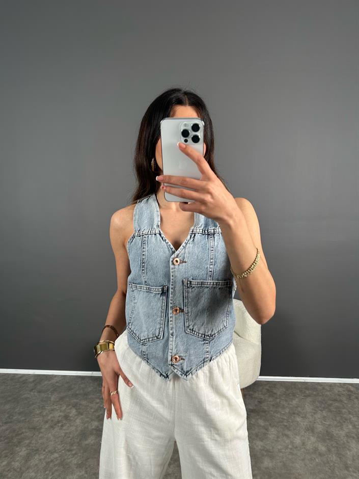 Lae Denim Yelek 