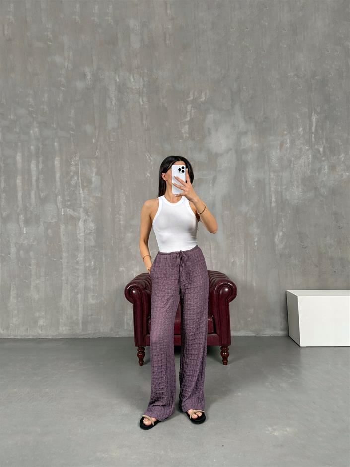 Mürdüm Bürümcük Pantolon Gaus00067