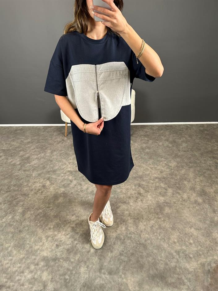 Tws Model Fermuarlı Tasarım Elbise 