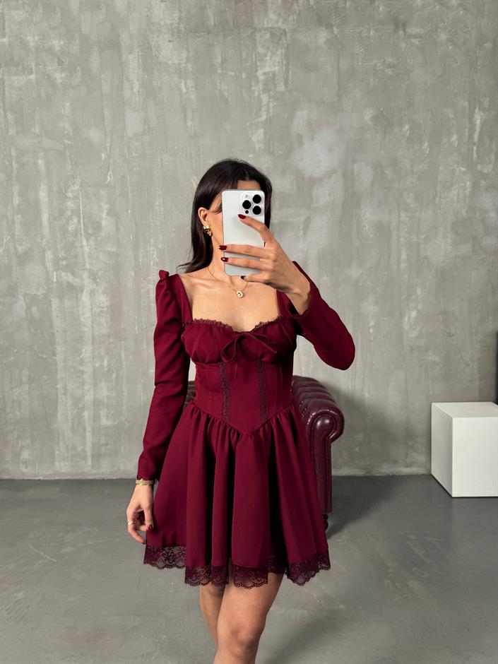 Norbe Bordo Tasarım Prenses Elbise