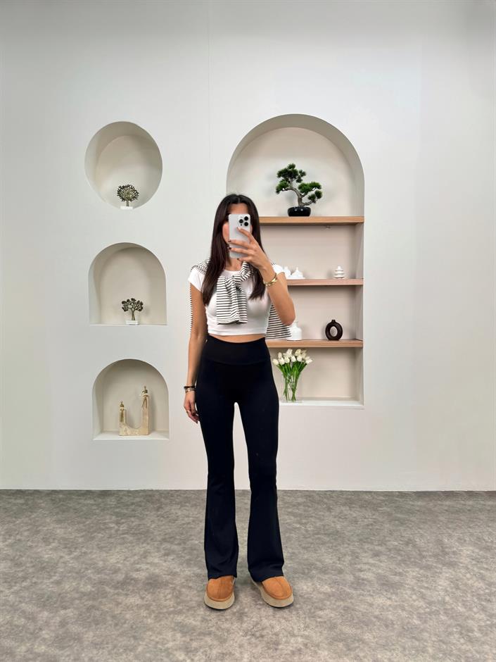 Vels Siyah Oys Tiktk İspanyol Tayt