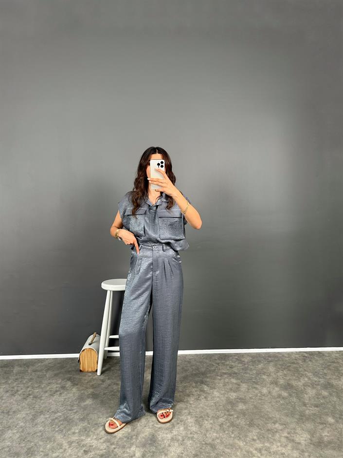 Artic Gri Premium Parlak İkili Takım