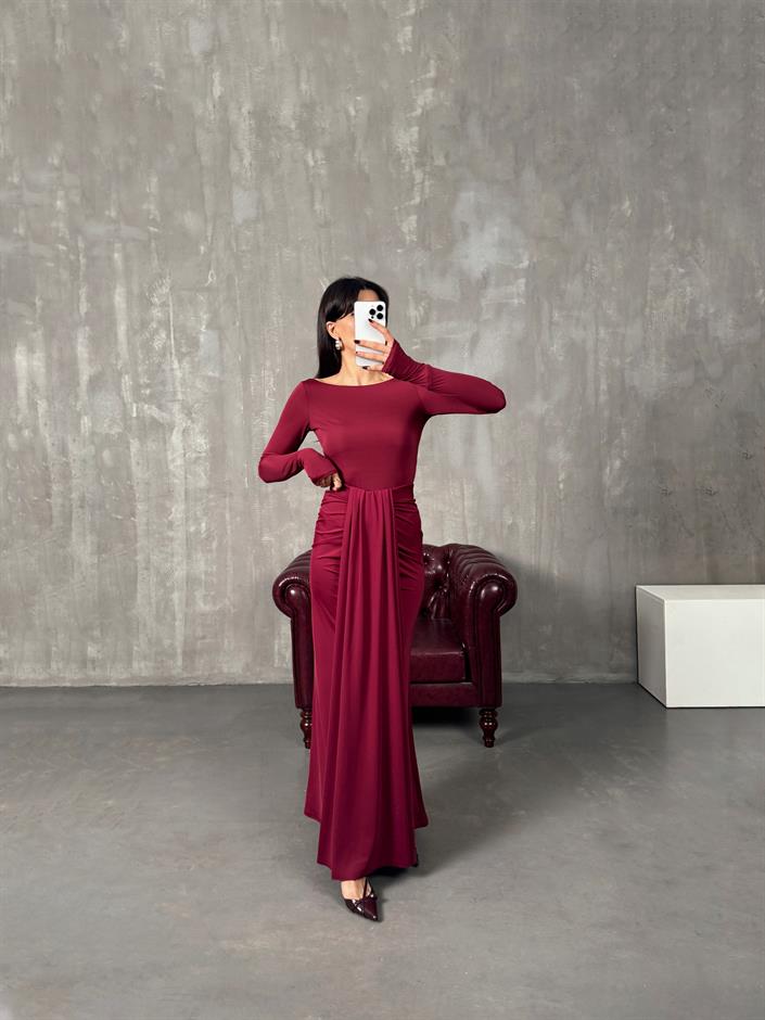 Bonita Bordo Bodysuit Etek Tasarım Takım