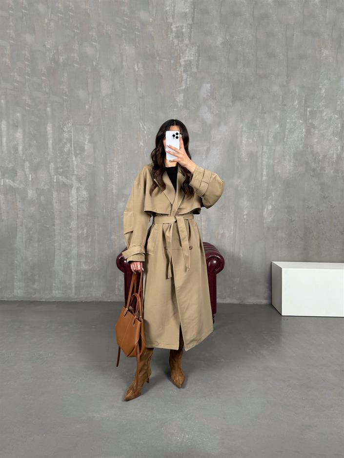 Jordi Vizon Kuşaklı Trençkot