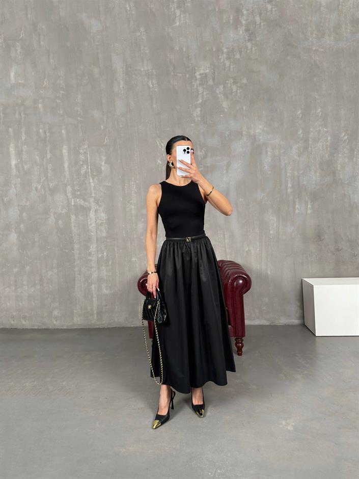 Nox Siyah Sıfır Kol Pinterest Elbise