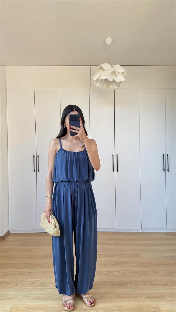 Mavi OYS Model Crop Üst Pantolon İkili Modal Kumaş Takım GAUS-01602