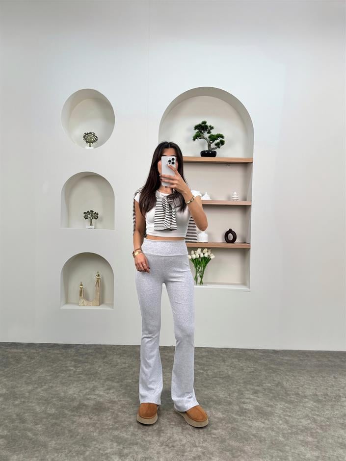 Vels Gri Oys Tiktk İspanyol Tayt