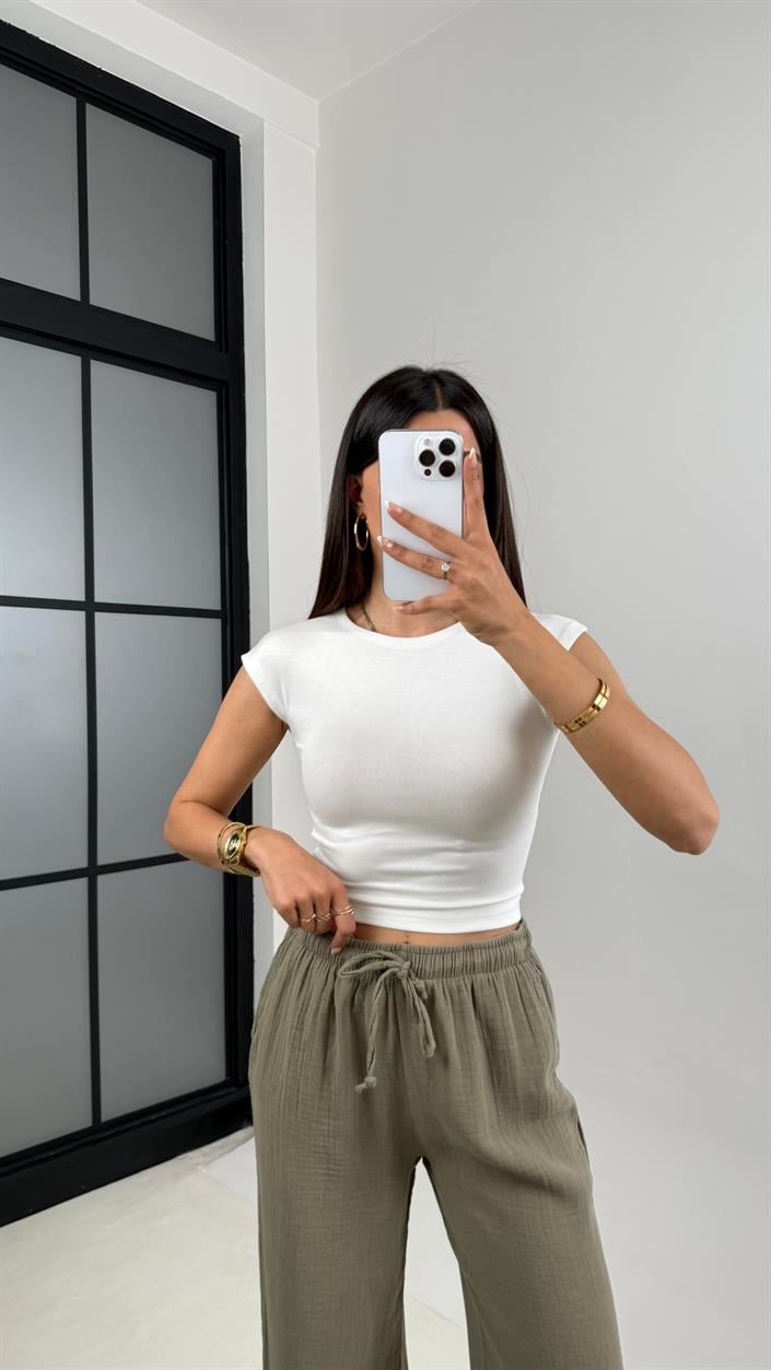 Beyaz Basic Tshirt Gaus00583