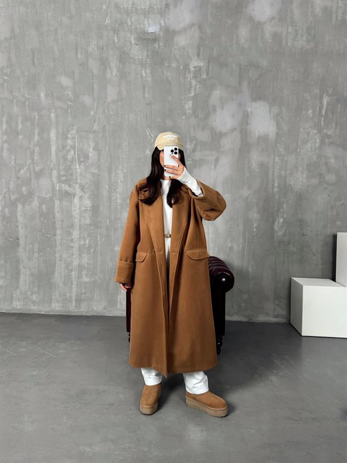 Diwi Kahve Astarlı Premium Kaban