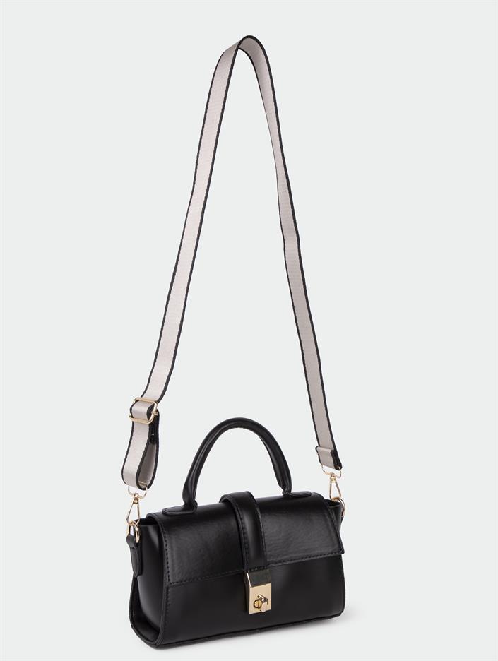 214 KANVAS ASKILI OMUZ ÇANTASI SİYAH