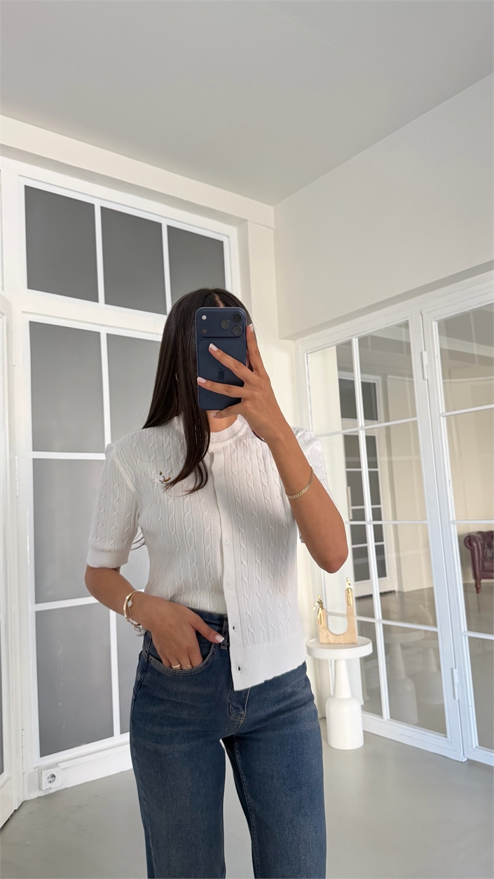 Krem Muadil Triko Bluz GAUS-02088