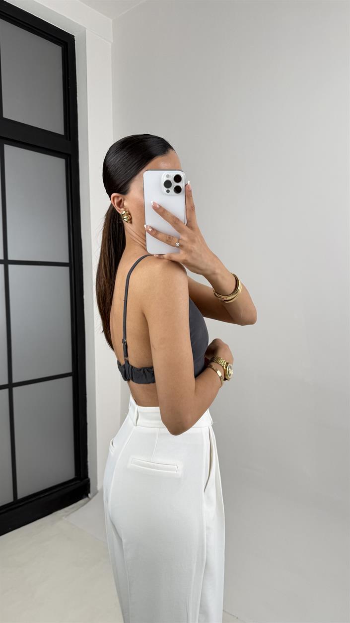 Antrasit Ayarlanabilir Askılı Bralet Gaus00595