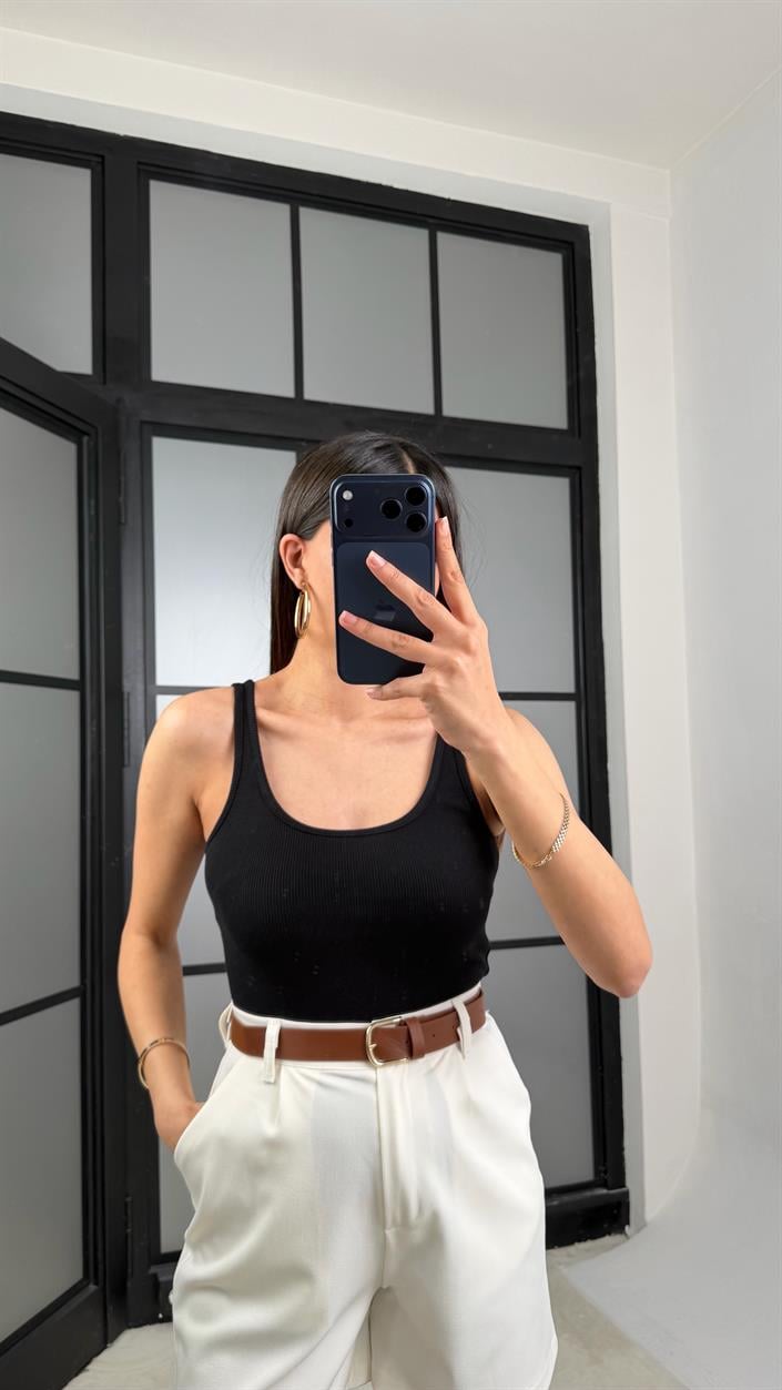 Siyah Basic Askılı Atlet GAUS-01383