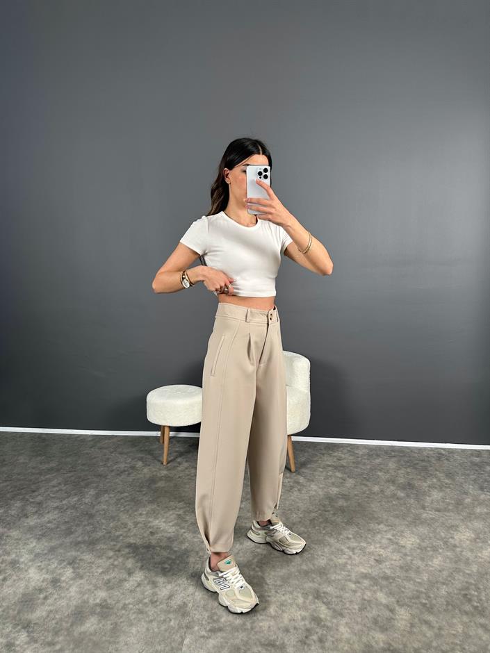 Julia Taş Balon Şalvar Premium Pantolon